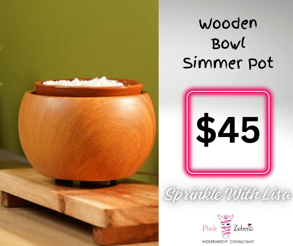 Wooden Bowl Simmer Pot